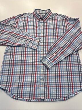 Vineyard Vines Men's Slim Fit Whale Shirt Long Sleeve, Button Down, Plaid, XL